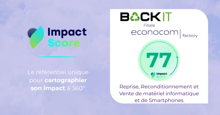 Scorecard Rse Nos engagements : Impact Score et Charte RSE